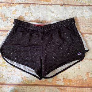 Champion active running shorts revertible black/ gray size M